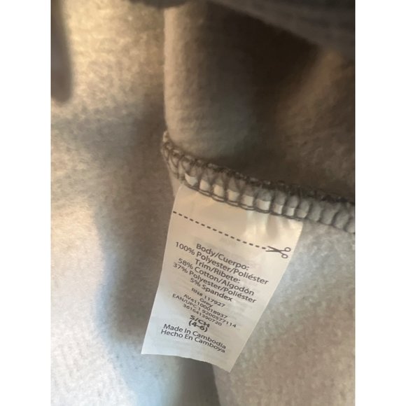 AVIA Gray Herringbone Pullover Sweatshirt Women's Size Small 4-6 with Thumb Hole - Picture 7 of 7
